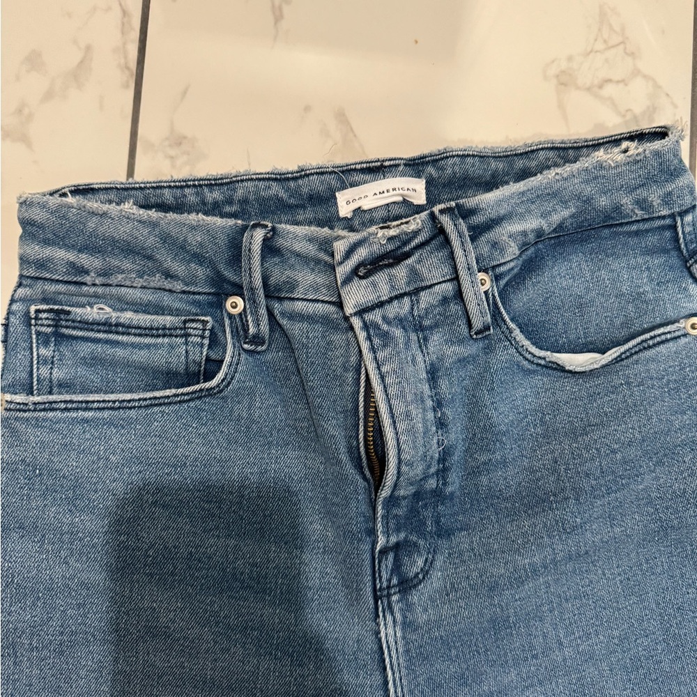 Good American ALWAYS FITS GOOD LEGS STRAIGHT JEANS